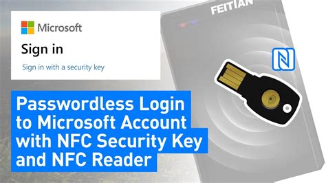 windows log in with nfc wristband|Set up a security key as your verification method.